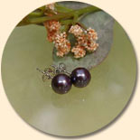 Perlen-Ohrstecker La Mer bleue